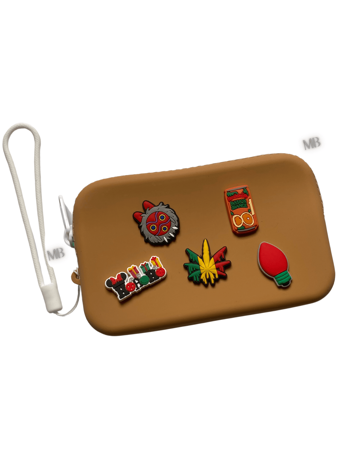 Tan- Silicone Wristlet Pouches